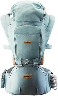 Brastoy Mochilas Canguru Carregador De Bebê Portador Ergonômico 3 Em 1 (Azul Claro)