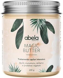 Abela Cosmetics Máscara Intensiva Magic Butter - 240g - Hidratação Profunda Nutrição e Restauração dos Fios Redução do Frizz Brilho Intenso Ideal para Cabelos Secos e Danificados.