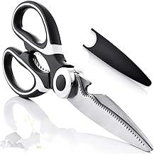 Tesoura de Cozinha Multiuso em Aço Inoxidável Premium Cabo Ergonômico e Emborrachado com Bainha de 21 cm