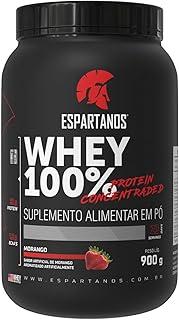 Whey Protein Concentrado 100% Pure WPC 80 Morango 900g - Espartanos