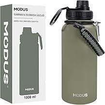 MODUS Garrafa Térmica Esportiva De Aço Inoxidável Com Isolamento A Vácuo De 1000ML (Verde Oliva)