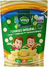 Cookies Integral Cacau Cobertura Chocolate Kids, Branco, Vitao, 80 g