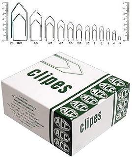 Clips Galvanizado Aco 8/0 25 Unidades - Pacote com 10 Caixinhas, Acc, 9.11.11.136, Prata