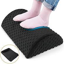 Mabor Descanso para os pés sob a mesa, descanso ergonômico para os pés de mesa antiderrapante, apoio para os pés de espuma viscoelástica para sofás, alivia a dor nas costas e nas pernas,