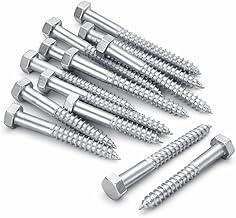 Kit 100 Parafusos Soberba Sextavados 3/16 x 40mm Aço Zincado, Fixação Forte para Madeira e MDF, Cabeça Sextavada para Chave/Soquete, Uso Profissional em Móveis e Estruturas