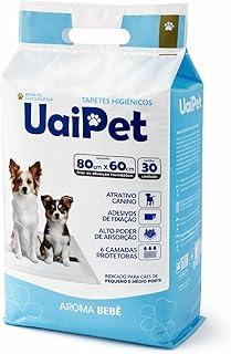 TAPETE HIGIÊNICO UAIPET PREMIUM 80cmx60cm C/30 - AROMA BEBÊ