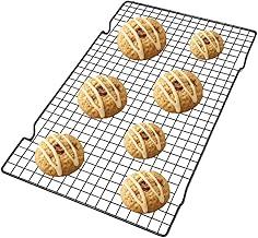 Grade de Resfriamento em Aço Carbono Preta 40x25cm – Grelha para Bolos, Biscoitos e Pães