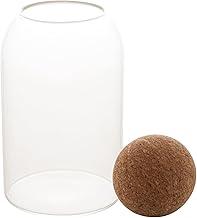 LYOR - Pote de Vidro Borossilicato Resistente ao Calor com Tampa Esfera de Rolha Clean 800ml