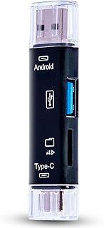 Leitor Cartão Memória Micro Sd Pen Drives Usb C Adaptador Otg Compatível Android Smartphone Tablet Transferência Rápida De Arquivos Foto E Vídeo