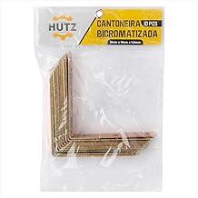 KIT 10 PCS CANTONEIRA BICROMATIZADA FERRO 10CM X 10CM X 2CM