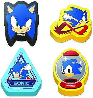 Borracha Sonic com Forma, 4 Modelos, Embalagem com 12, Leonora
