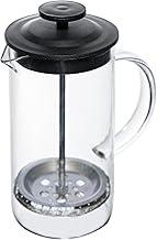 LYOR - Cafeteira Prensa Francesa de Vidro Borossilicato e Tampa de Plástico Lyon Preta 400ml