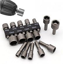 Kit De Bits Soquetes Multifuncional CanhãO De 5 A 13mm Para Parafusadeira Jogo Com 9 Soquete Canhao Conjunto De PeçAs Para Montagem E ManutençãO