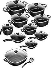 Jogo De 11 Peças Patolux Quadrado Antiaderente Preto