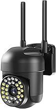 Câmera de Segurança Externa Wi-Fi HD 1080P Mini PTZ IP66 com Visão Noturna Colorida, Rastreamento de Objetos, Áudio Bidirecional, H.264, Cartão TF 128GB