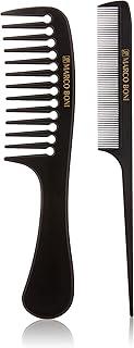 Marco Boni Conjunto Com 2 Pentes Gioconda Dentes Espaçados Dentes Finos 2238 Preto