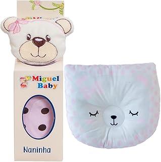 Kit Naninha e Travesseiro Anatômico, Safari Animais 28x28cm, Travesseiro 25x22cm (URSINHA)