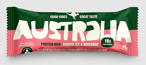 Barrinha de Proteina Vegana com 18g Plant-Based Max Sabor Morango com Chocolate de 70g-Hart's Natural