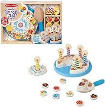 SUNNY, Melissa & Doug, Comidinha Brinquedo Madeira Bolo Aniversário, Acima de 3 anos