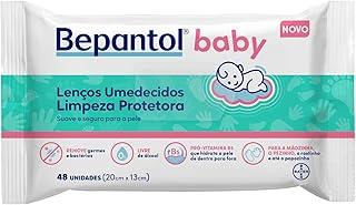 Bepantol Baby Lenço Umedecido Limpeza Protetora para Bebê, Com Pró-Vitamina B5, 48 Unidades