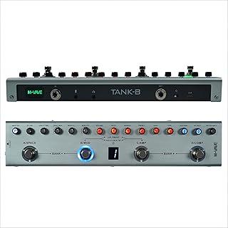 Cuvave cube baby efetor de baixo/bass,pedal de multiefeito M-VAVE Tank-B recarregável 36 predefinições 9 slots de pré-amplificador 8 slots de gabinete IR 3 efeitos de modulação/atraso/reverberação