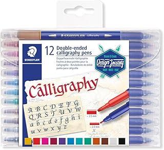 Caneta Ponta Dupla, Staedtler, Calligraphy Duo, 3005 TB12 02, 12 Cores