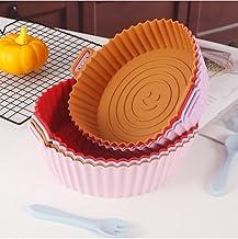 Kit Forma de Silicone Antiaderente p/Airfryer 6 Peças – Reutilizável, Flexível e Fácil de Limpar