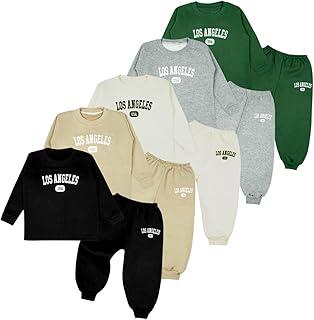 Conjunto Inverno Infantil Los Angeles Escolha Sua Cor - Moletom Peluciado Unissex Menino Menina Infantil Premium 1 A 8 Anos