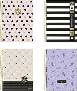 Kit de Cadernos, Animativa, 15 Matérias, Capa Dura, Rebecca Bonbon, 240 Folhas, Pacote com 2