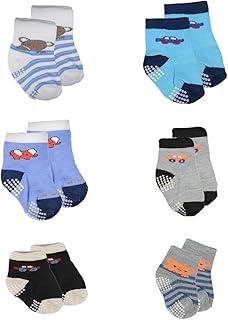 Meias Bebês Kit 6 Pares Masculino Recém Nascido
