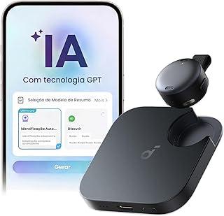 soundcore Work da Anker - Gravador de Voz IA Portátil com Notas Inteligentes, Transcrição e Resumo com IA, Resumo entre Reuniões, Certificação MFi, Proteção de Privacidade