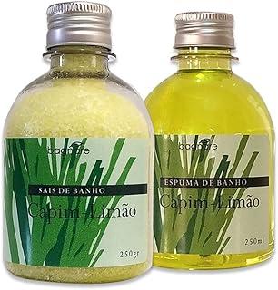 Sais De Banho E Espuma Para Banheira Capim Limão