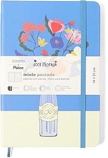 CADERNETA CICEROS DOCE FLORADA PAUTADO 14X21 GARRAFA