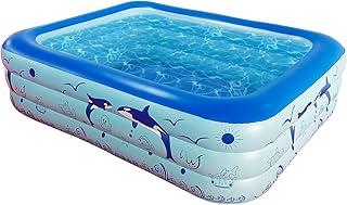 Brastoy Piscinas Infláveis Para Crianças 150cm Golfinhos Piscinas Infantis 300L (Azul Golfinhos)