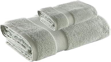 Altihaus Jogo de Toalha de Banho e Rosto Super Soft Zero Twist, 2 peças, Algodão, 500g/m², Toque Macio, Alta Absorção, Durabilidade (Verde)