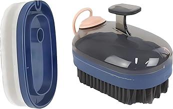 Escova e Esponja de Limpeza Multiuso 2 em 1 Original com Dispenser Reservatório de Sabão Para Limpeza Eficiente de Louça Superfícies Tenis Roupas Casa e Mais