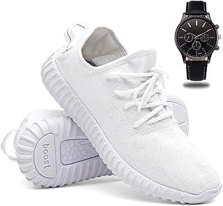 Tênis Masculino de Corrida e Caminhada Leve e Macio + Relógio