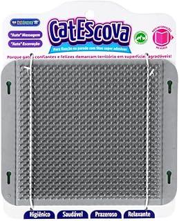Pet Games Escova De Auto Massagem E Escovação Para Gatos - Cat Escova Cinza
