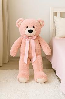 Urso Gigante Pelúcia Presente Crianças 70cm Antialérgico (Rose)