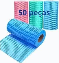 Kit com 50 Panos Reutilizável de Microfibra – Flanela de Limpeza Ultra Absorvente, Uso Doméstico e Automotivo, Lavável e Sustentável, Kit Econômico para Casa e Limpeza Geral (50)