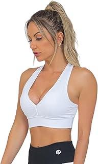 Top Esportivo Nadador Manalinda Feminino Com Bojo Alta Compressão Zero Transparência Tecnologia Dry