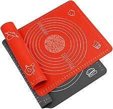 Kit Com 2 Tapetes De Silicone Culinário Ideal Para Confeitaria Preparar Massas Como Pães Pão de Queijo Rosquinhas Forma Antiaderente Reutilizavél Premium 30x 40 FONSES (CORES SORTIDAS)