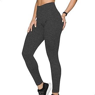 Selene Calça Legging Academia Fitness Cintura Alta Feminina Microfibra Poliamida Sem Costura Zero Transparências, 1 - Preto Mescla, GG