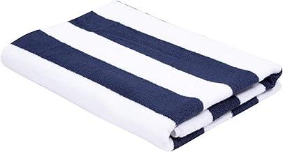 Toalha de Piscina Ibiza Teka Azul Escuro Algodão e Poliéster