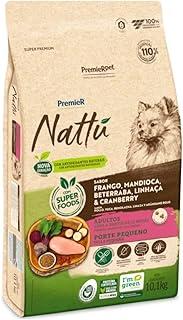 PremieR Pet Nattú Ração Seca para Cães Adultos Porte Pequeno Sabor Mandioca 10,1kg