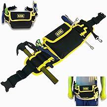 Cinto Bolsa Porta-Ferramentas Profissional Multiuso Ajustável Cinturão de Ferramentas com Compartimentos Múltiplos para Eletricista, Carpinteiro, Pedreiro e Marceneiro Trabalho e Reparos