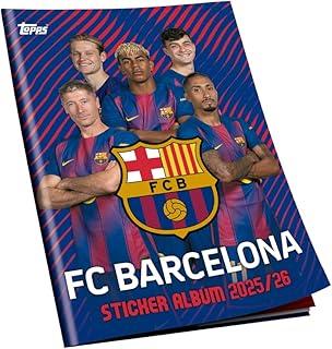 Topps - Kit Álbum e Figurinhas BARCELONA 2025/26 - Completo