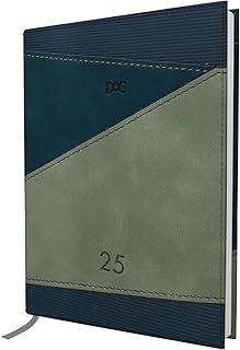 DAC - Agenda maior 2025 com 336 páginas e Fita Marca Página - Azul