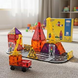 Blocos de Montar Magnéticos Construção STEM Brinquedos Infantil 68 Peças