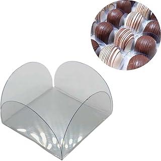 Forminhas de Acetato 4 Pétalas, 3,4x3,4x2,5 cm, Conjunto de 100, Branco (500)